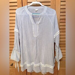 Caslon Swimsuit Coverup, 100% cotton, size L